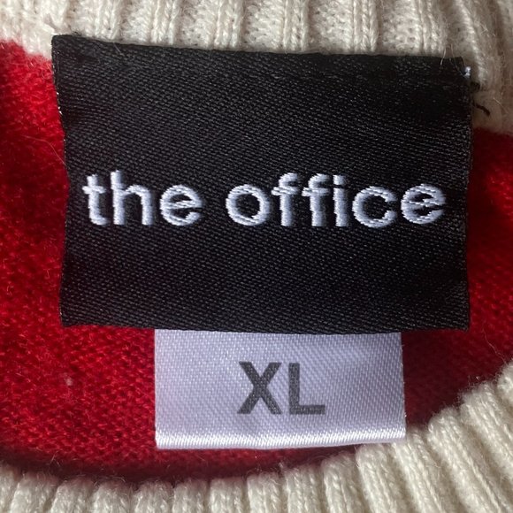 The Office Dwight Schrute Rudolph Red Nose so Dwight Ugly Christmas Sweater-XL - Picture 7 of 9